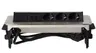 Gniazda meblowe schuko 3x2P+Z, 2xUSB wpuszczane w blat niklowane