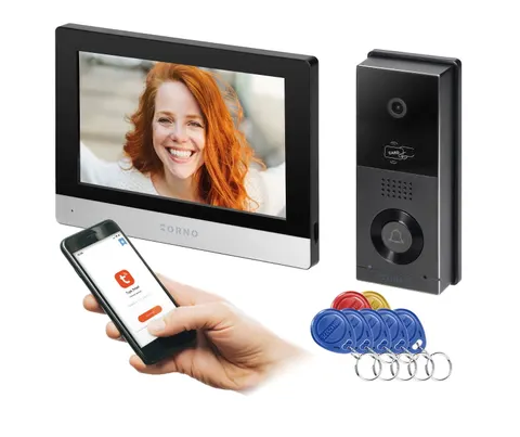 Wideodomofon 8" z wifi RFID Full HD