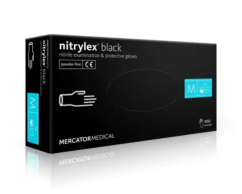 Rękawice nitrylowe Nitrylex Black, S a'100 szt.