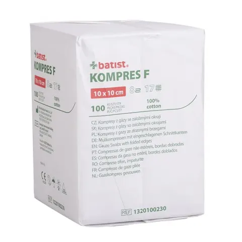 Kompres gazowy niejałowy 7,5 cm x 7,5 cm 13N 8W a'100