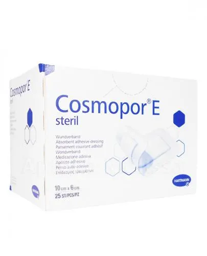 Opatrunek chirurgiczny + pad włókninowy 6 cm x 10 cm Cosmopor E