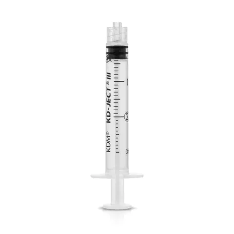 Strzykawka 3-częściowa luer-lock 2 ml KD-JECT a'100
