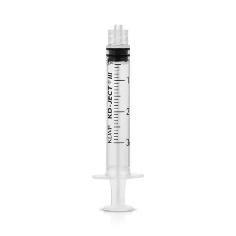 Strzykawka 3-częściowa luer-lock 3 ml KD-JECT a'100