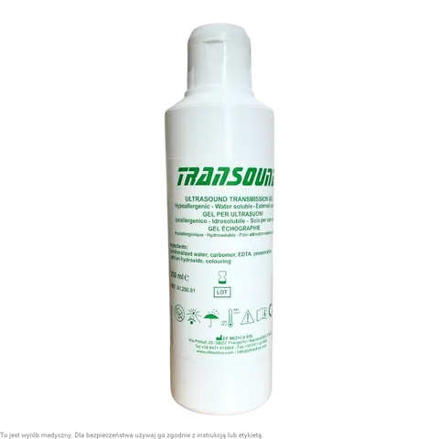 Żel do USG 250 ml niebieski Transound