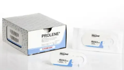Nici Prolene - 4/0 - 3/8 koła - igła tnąca PRIME 19 mm - 45 cm kolor niebieski - op. 12