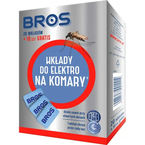 BROS wkłady do elektro na komary 20szt