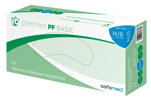 Rękawice lateksowe PF rozm. L Premier PF Basic a'100