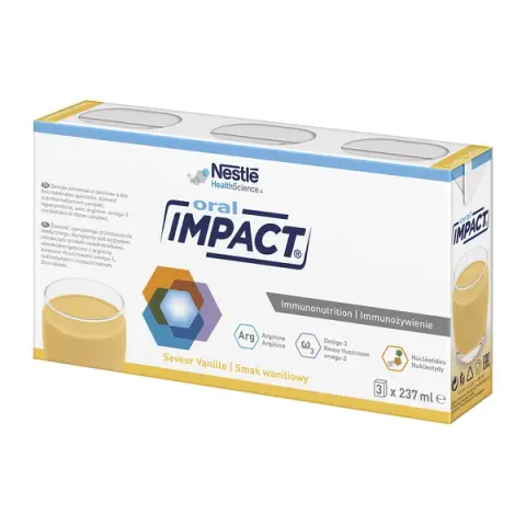 IMPACT ORAL smak waniliowy PŁYN, 3 x 237 ml