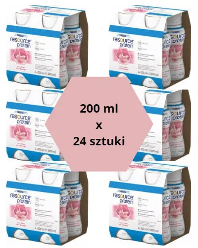 Resource Protein truskawka 24 x 200 ml
