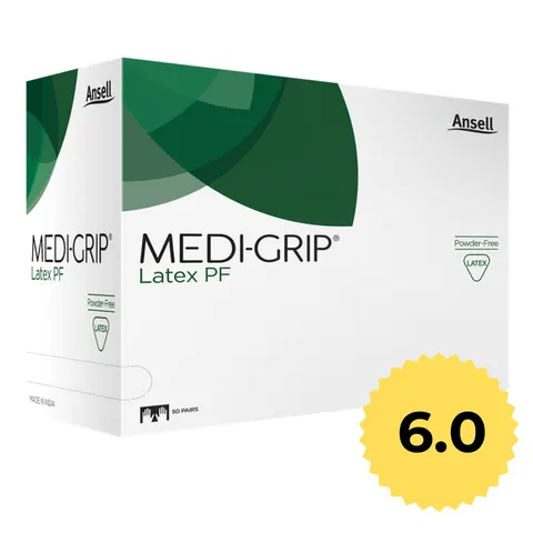 Rękawice chirurgiczne PF lateksowe Medi-Grip 6,0