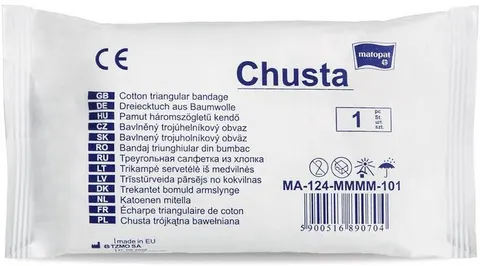 Chusta trójkątna bawełniana 134 cm x 95 cm x 95 cm