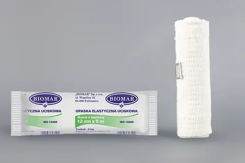 Opaska elastyczna podtrzymująca z zapinką 12 cm x 5 m