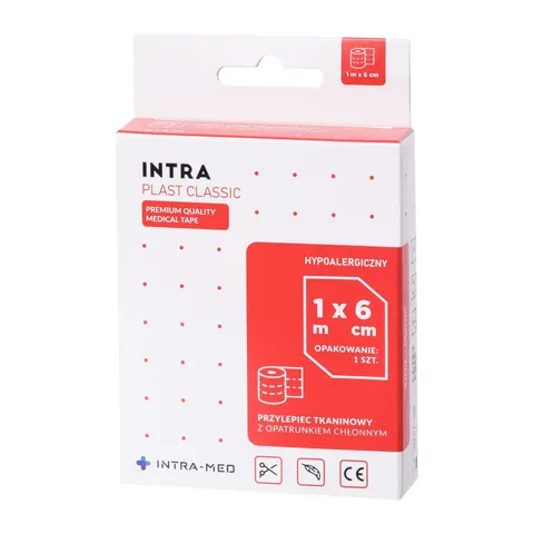 Plaster tkaninowy + pad do cięcia 6 cm x 1 m Intra Plast Classic