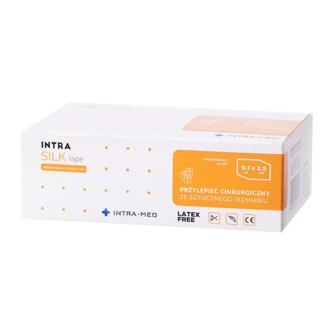 Przylepiec jedwabny na rolce 2,5 cm x 9,1 m Intra Silk Tape