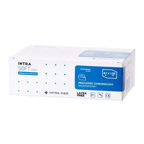 Przylepiec włókninowy na rolce 1,25 cm x 9,1 m Intra Soft Tape