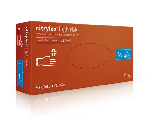 Rękawice nitrylowe High Risk, M a'100 szt.