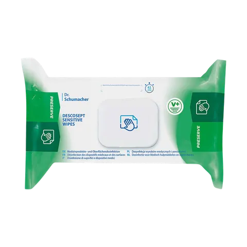 Chusteczki do dezynfekcji powierzchni DESCOSEPT Sensitive Wipes flow pack, a'60 szt.
