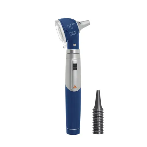 Otoskop mini 3000 blue LED z rękojeścią, HEINE
