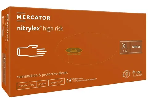 Rękawice nitrylowe High Risk, XL a'100 szt.