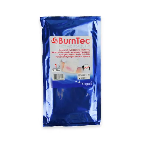 Opatrunek hydrożelowy 20 cm x 20 cm Burntec