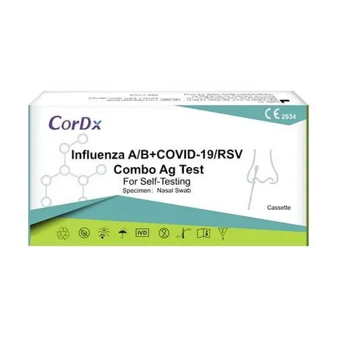 Test Combo 4w1 COVID-19, Grypa AB, RSV CORDX.