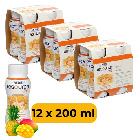 Resource 2.0 ananas-mango 12 x 200 ml
