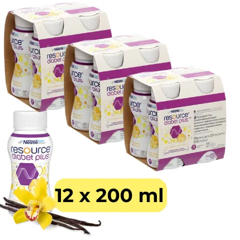 Resource Diabet plus wanilia 12 x 200 ml