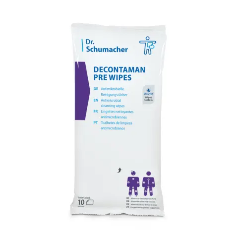 Chusteczki do mycia skóry z chlorheksydyną Decontaman Pre Wipes a'10 szt.