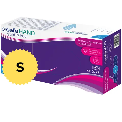 Rękawice hybrydowe bezpudrowe Safehand S a'100 szt.