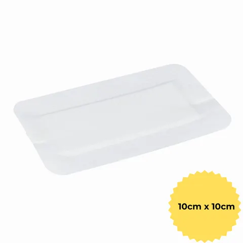 Opatrunek chirurgiczny + pad włókninowy 10 cm x 10 cm PolyCare + pad