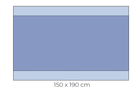 Serweta na stół do instrumentarium sterylna 150 cm x 190 cm