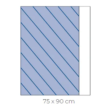 Serweta chirurgiczna sterylna 75 cm x 90 cm z taśmą lepną