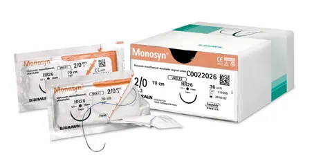 Nici Monosyn - 2/0 - 1/2 koła igła okrągła - HR22 - 70cm - op. 36