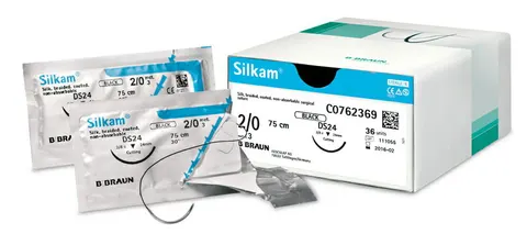 Nici Silkam - 1 - Nić przycięta - 2x75cm - op. 36