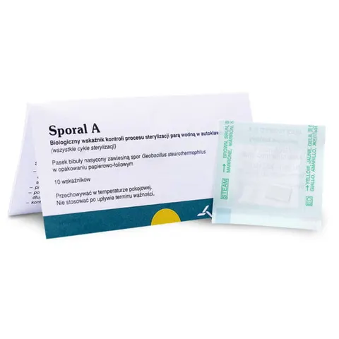 Test/wskaźnik biologiczny paskowy Sporal A a'10