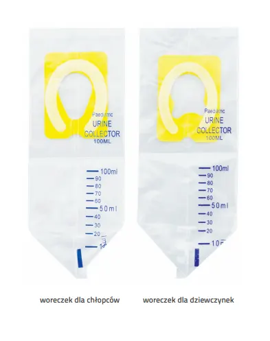 Worek do zbiórki moczu dziewczęcy 150 ml