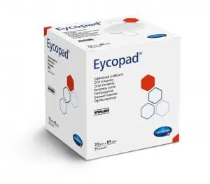 Kompres oczny EYCOPAD sterylny 5,6 cm x 7,0 cm a'25 szt.