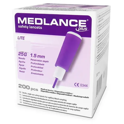 Nakłuwacz 25G / 1,5 mm Medlance Plus Lite a'200