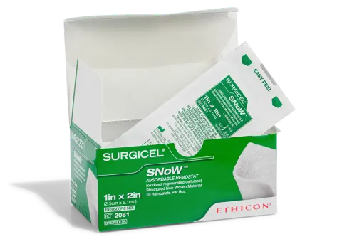 Hemostatyk Surgicel Snow - 10,2 x 5,1 cm, op. 10