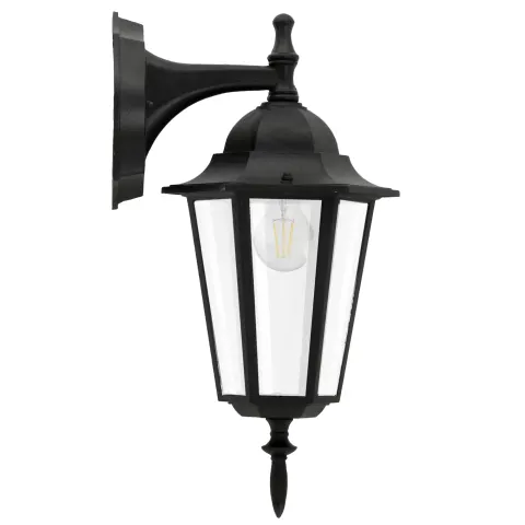 Kinkiet ogrodowy do dołu LIGURIA 1xE27 37cm IP43 czarny