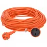 Przedłużacz ogrodowy 20 m 2x1 mm² 2300 W bez uziemienia IP20 pomarańczowy