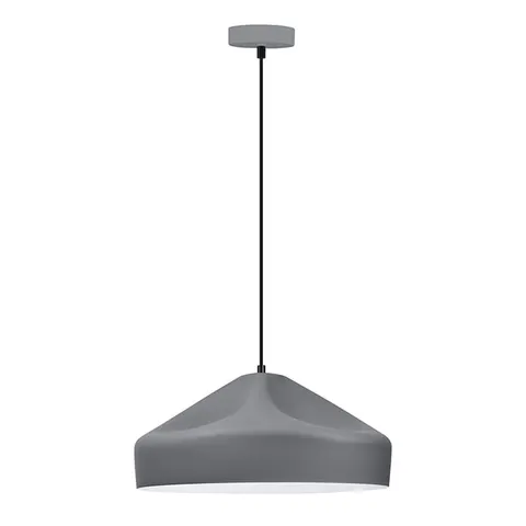 Lampa wisząca GAVLE E27 szara matowa