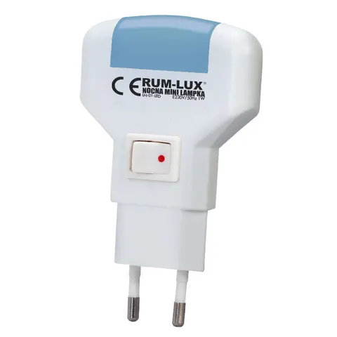 Lampka nocna mini pozioma LED LN-01-LED do gniazdka