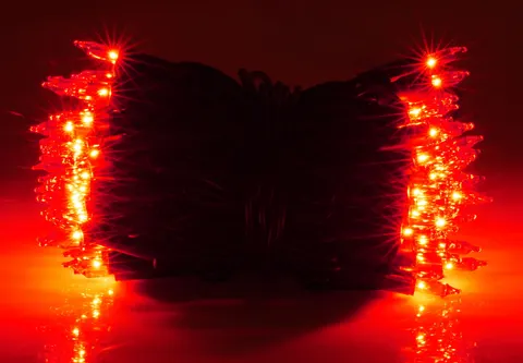 Lampki choinkowe żarówkowe 100 sztuk wewnętrzne czerwone