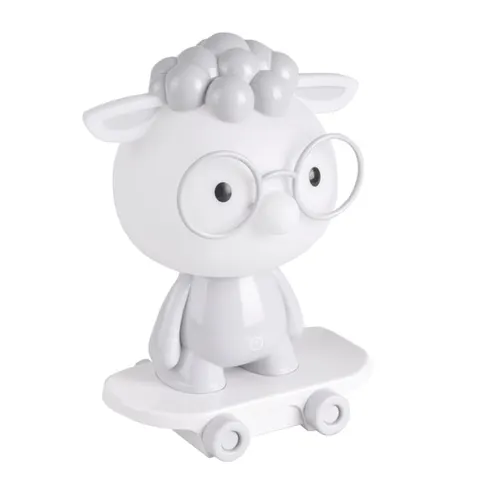 Lampka nocna LED OWCA NA DESKOROLCE Szara 2,5W