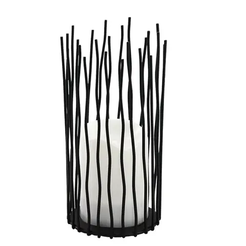 Latarenka bateryjna Led NYBORG M czarna 22 cm IP44 2xAA metal