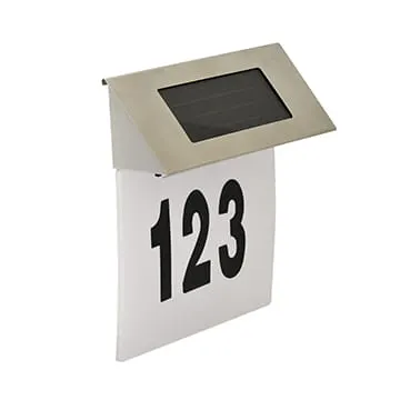 Lampa solarna LED PODŚWIETLANY NUMER DOMU