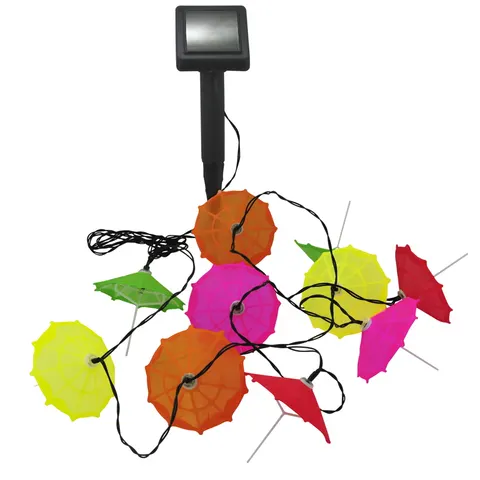 Girlanda solarna PARASOLKI Kolorowe 10LED