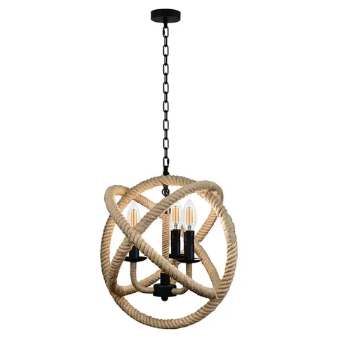 Lampa wisząca ROPE GLOBO E14x3