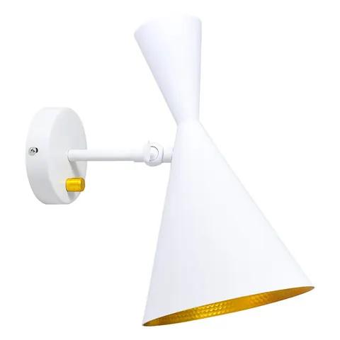 Lampa ścienna MODERN C-W Biało-złoty E27 ruchomy